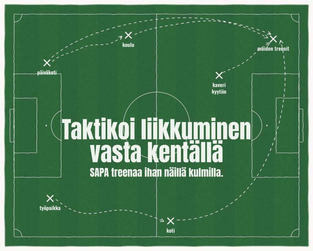 Taktikoi liikkuminen vasta kentällä SAPA
